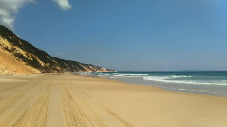 Wide beach in Australia