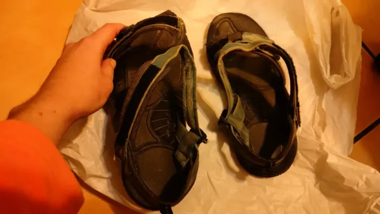 Source Gobi sandals with strap that came loose